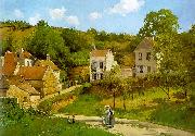 Camille Pissaro The Hermitage at Pontoise oil painting on canvas